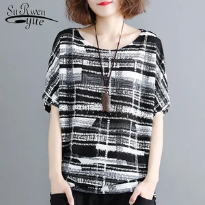 Плюс Размер Женская рубашка блузка рукав 