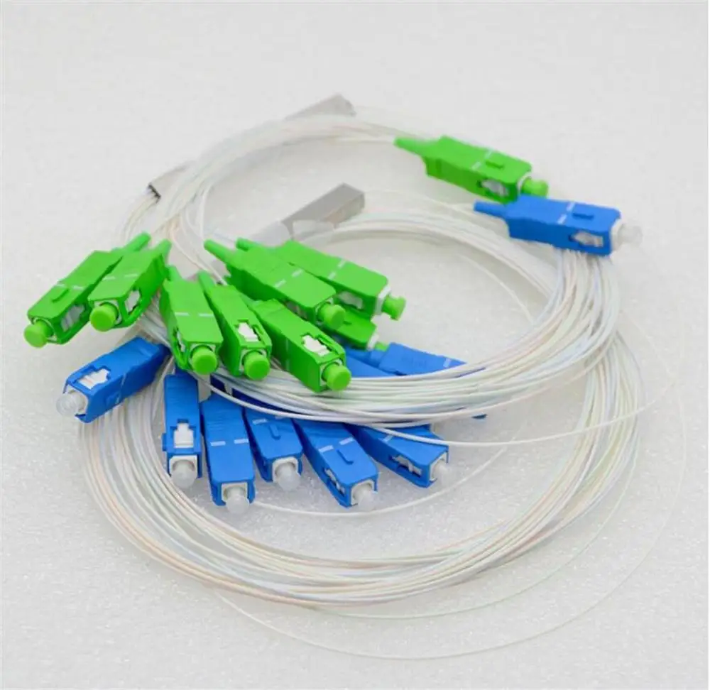 Бесплатная доставка сплиттер-Волоконный 1X8 SC FBT FTTH оптический ПЛК для пар мини
