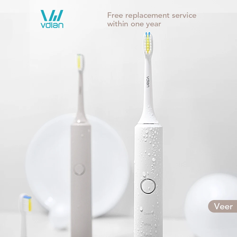 VDIAN Veer V3 электрическая зубная щетка Водонепроницаемая звуковая умная USB