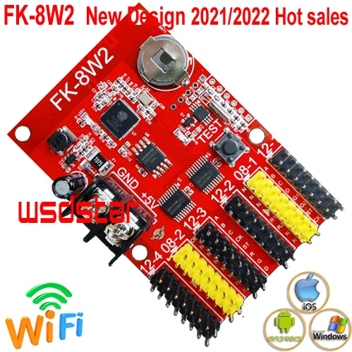 FK 8W2 Wi Fi 2 * HUB08 + 4 HUB12 1024*64 2048*32 одного цвета двойной цвет для светодиодного