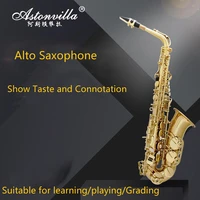 golden alto saxophone eb e flat professional woodwind instrument brass sax with box mouthpiece musical instrument accessories
