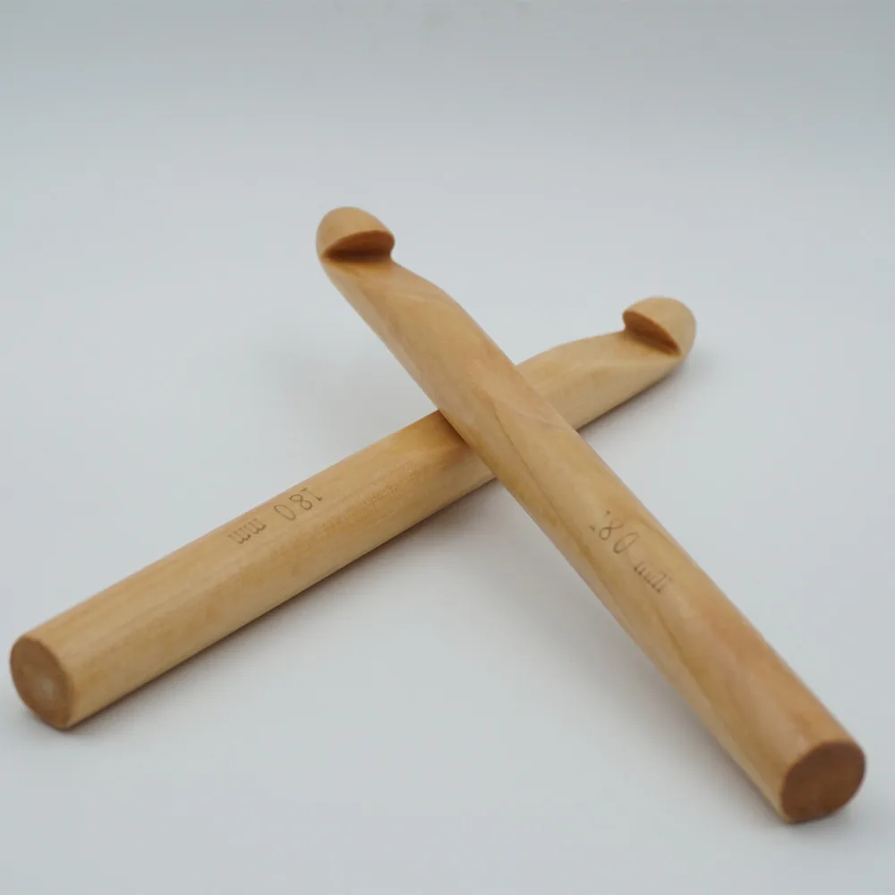 1 шт 18 мм карбонизированный бамбуковый вязальный крючок спицы для вязания ручные