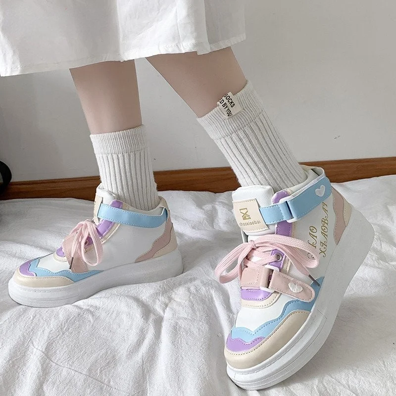 

2021 Spring and Autumn New Women's Vulcanized Shoes Solid Color Flat Shoes Running Shoes Sports Shoes Comfortable Casual Shoes