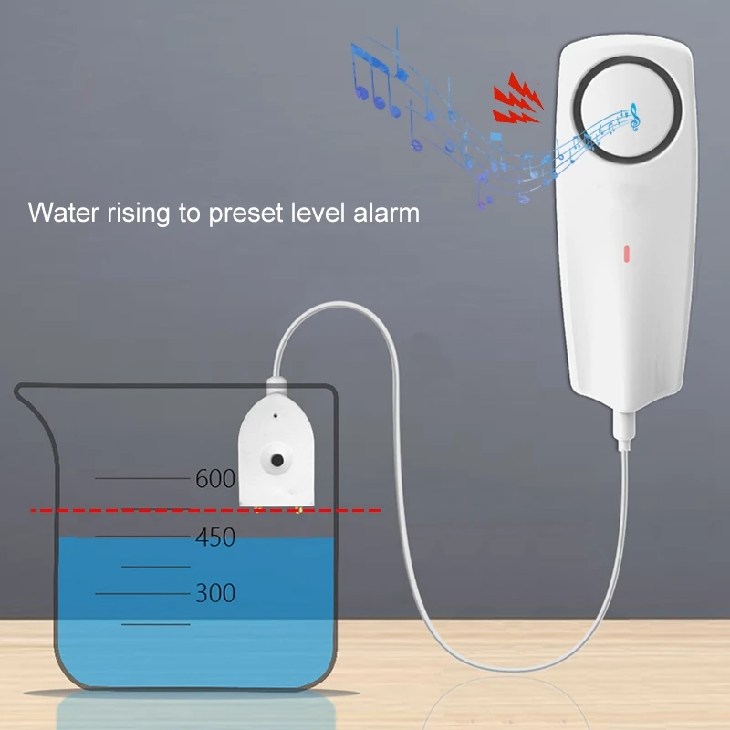 

Water Leak Detector WIFI Water Leak Alarm Rechargeable Water Sensor Alarm