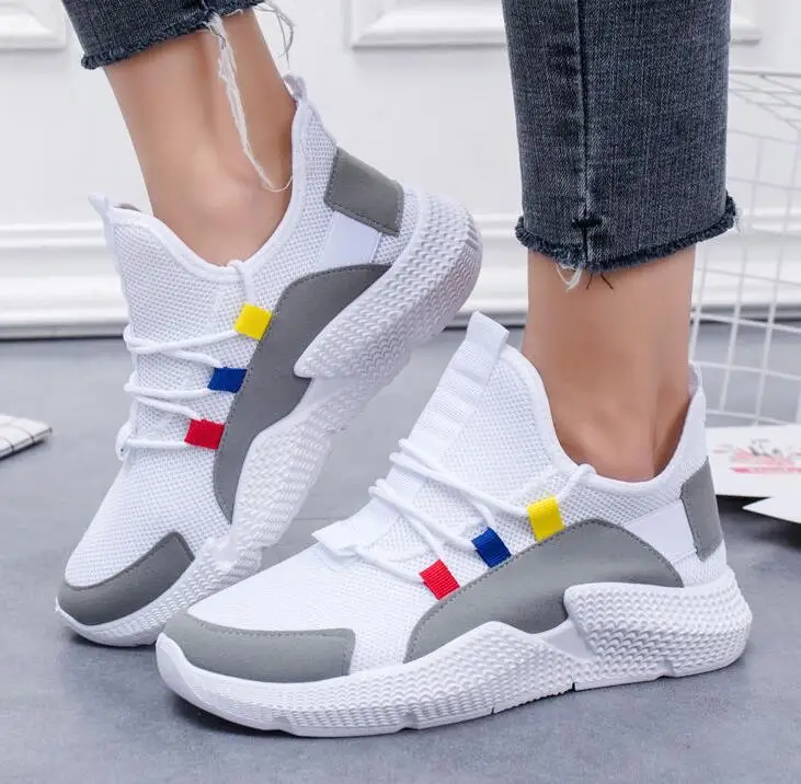 Туфли-Лоферы женские школьные сетчатые на платформе повседневные для лета 2020 |