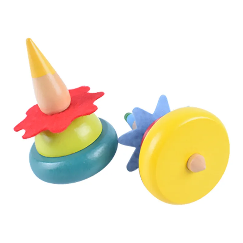 2 шт./лот детская прядильный механизм деревянный гироскоп традиционная