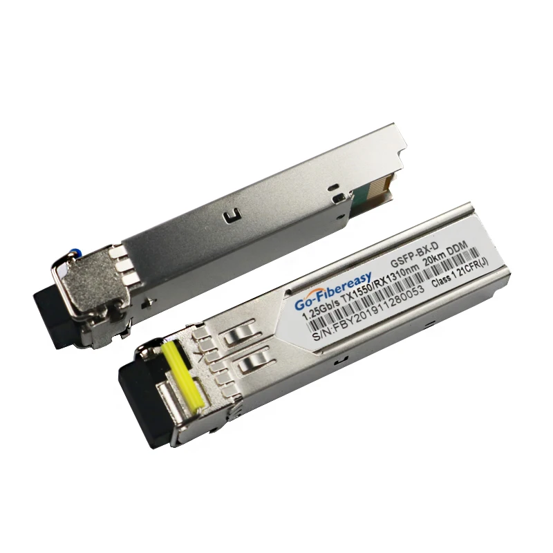 Гигабитный модуль SFP SM LC WDM 1 25G Bidi одномодовый волоконно-оптический трансивер