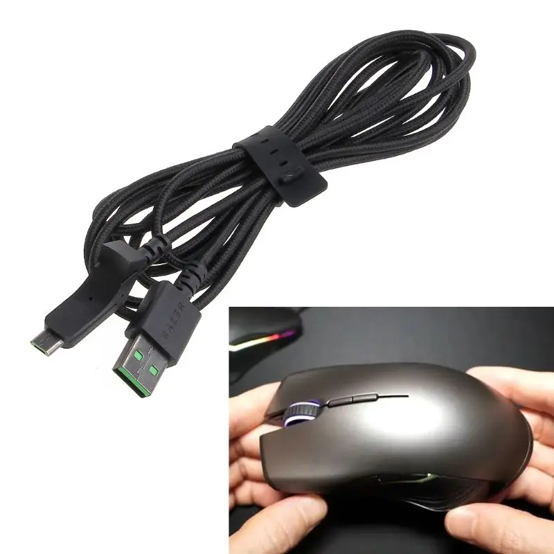 Мышь проводная мышь кабель для razer Lancehead Беспроводная игровая usb зарядный гибкий