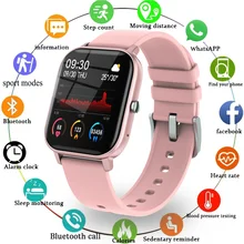 2021 New Fashion Sport Smart Watch Women Full Touch Bluetooth Call Heart Rate IP67 Waterproof Smartwatch For Xiaomi Huawei Phone