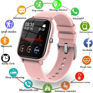2021 new fashion sport smart watch women full touch bluetooth call heart rate ip67 waterproof smartwatch for xiaomi huawei phone free global shipping