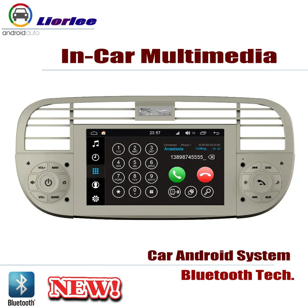 Автомобильный DVD мультимедийный плеер для Fiat 500 2007 ~ 2015 стерео радио 2 din GPS Navi