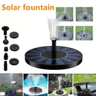 Миниатюрный садовый фонтан на солнечной батарее, декоративная плавающая солнечная панель для бассейна, пруда, фонтана