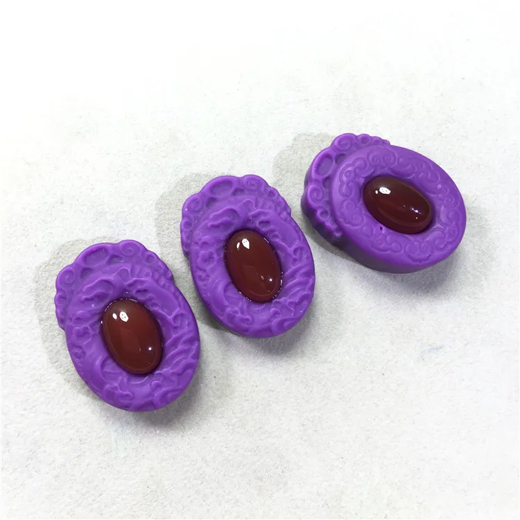 

Natural purple Mica inlaid red agate pendant