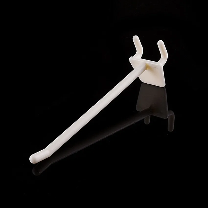 Пластиковые Висячие Крючки для демонстрации товаров белые крючки хранения вещей