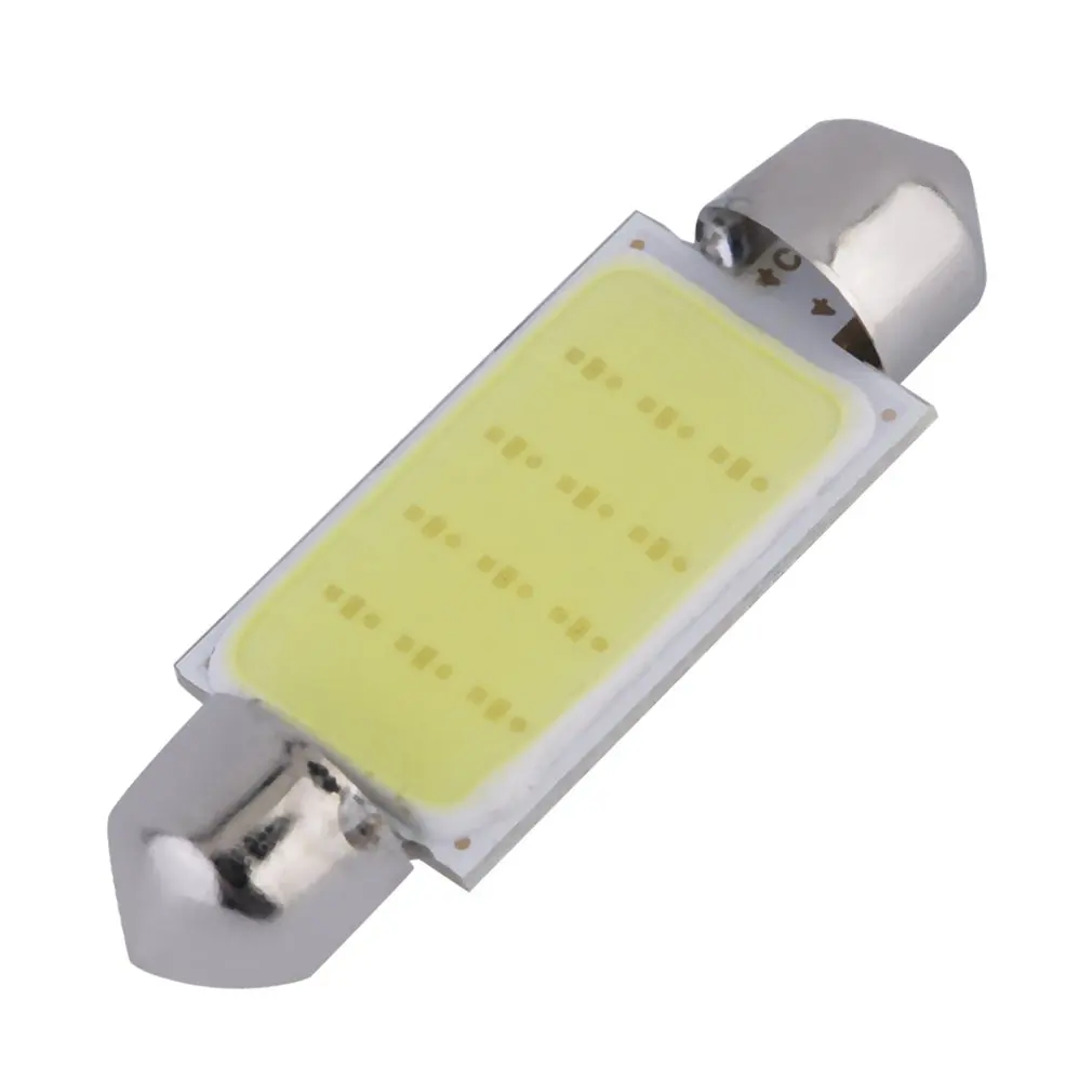 

2pcs/10pcs White 42MM Festoon COB 12 LED Map/Dome Interior Light Bulbs