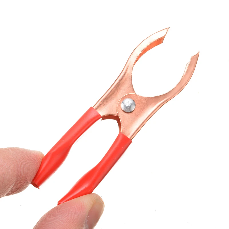 10 шт. 30A красный черный зажим автомобиля с формой крокодила большая Зажимная сила