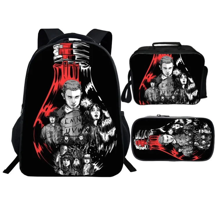 Рюкзак детский очень странные дела модная повседневная школьная сумка для