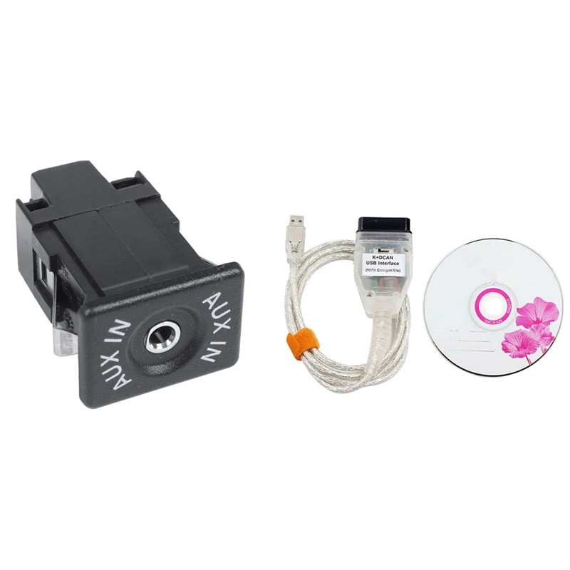 

1 шт. Aux аудио кабель Разъем Bluetooth модуль интерфейсный адаптер кабель и 1 шт. Inpa K + Can K + кабель Dcan переключатель