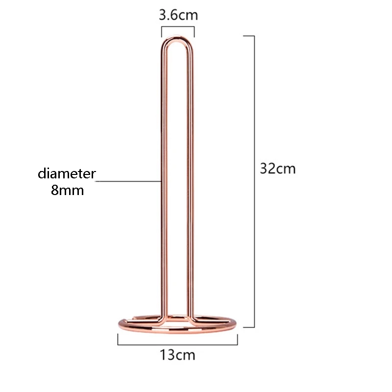 

Kitchen Roll Paper Towel Holder Bathroom Tissue Stand Dining Table Vertical Stainless Steel Napkins Rack Kitchen Storage Shelf