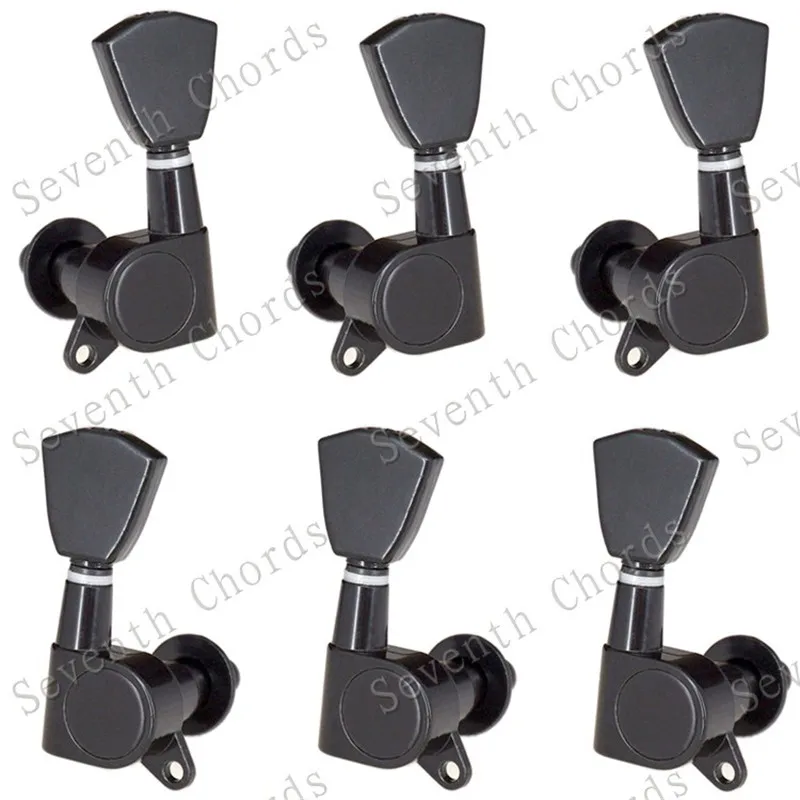 Набор из 6 шт. черный цвет электрогитара струны кнопка настройки колышки ключи