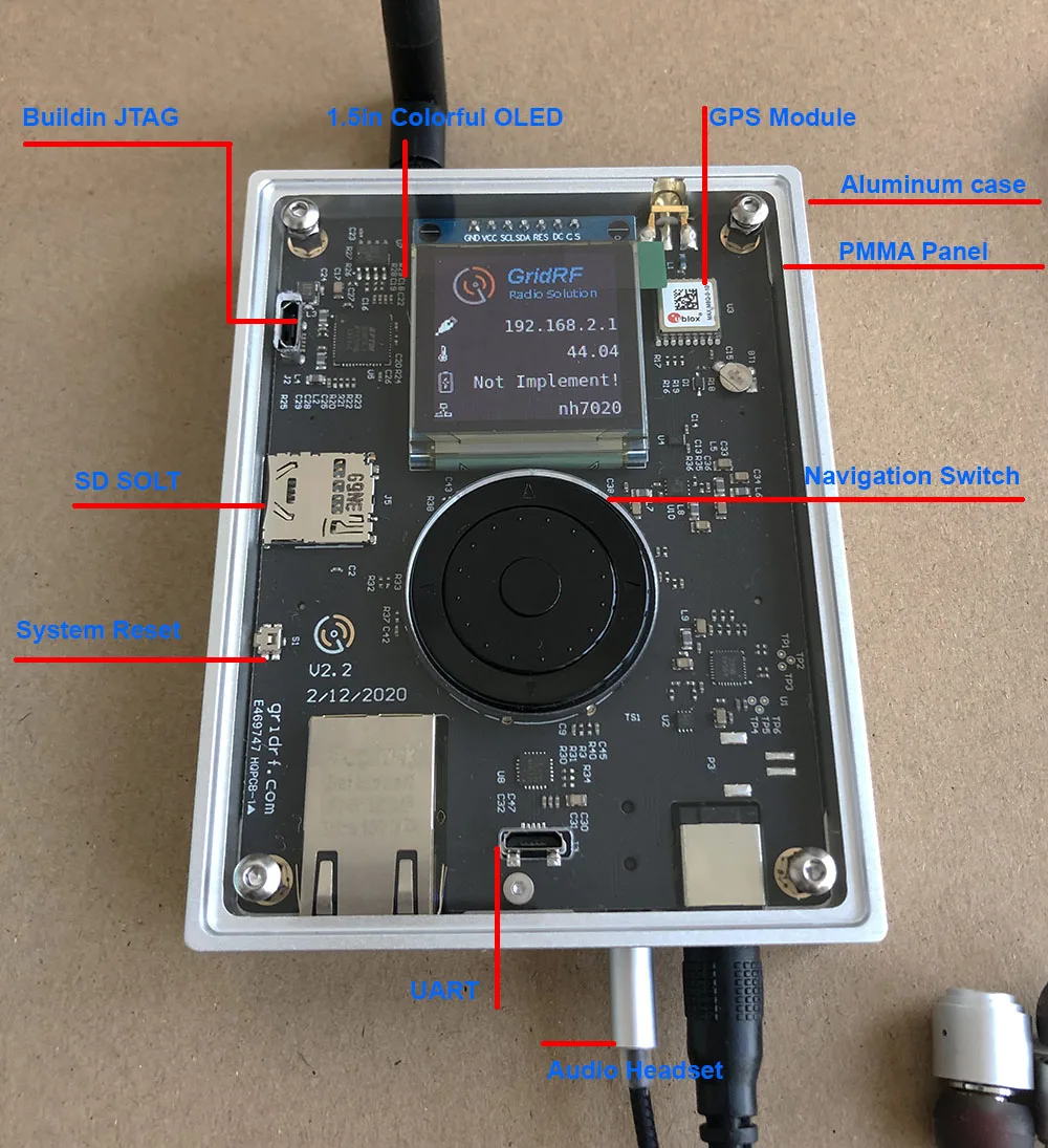

Новый 70 МГц-6 ГГц SDR платформа программно определяемый радиокомплект AD9361 чип трансивера NH7020 + комплект расширения + CNC чехол источник питания