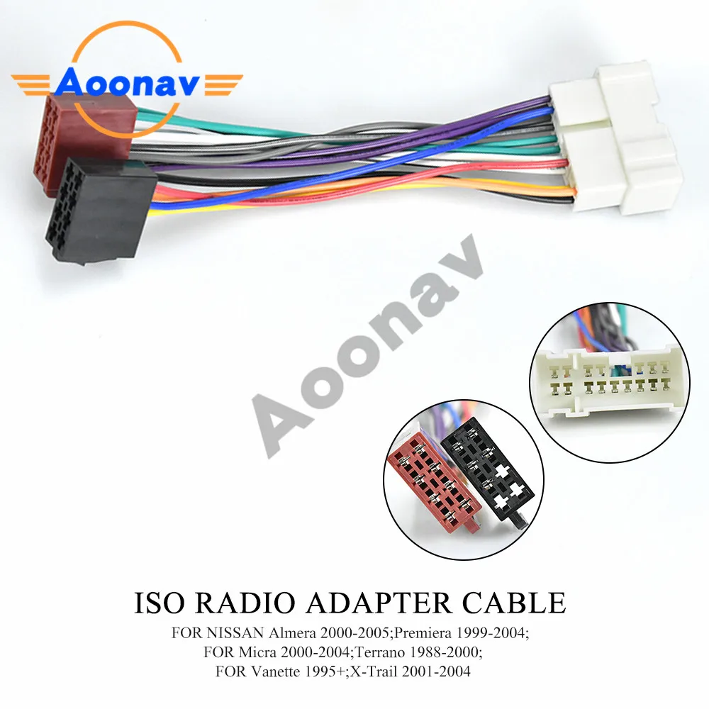 Aoonav 12-018 ISO радиоадаптер для NISSAN (выбранные модели) проводка жгут проводов