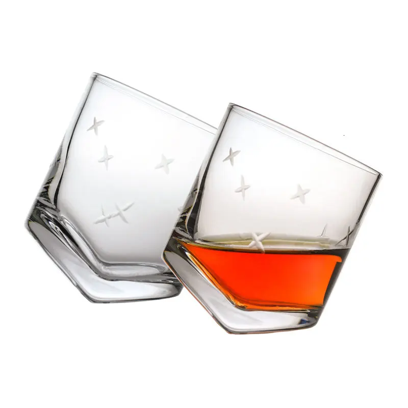 Italian Style Leaning Tower Of Pisa Crystal Whiseddy Whiskey Glass Oblique Engraved Design Scotch Whisky Tumbler Brandy Wine Cup | Дом и сад
