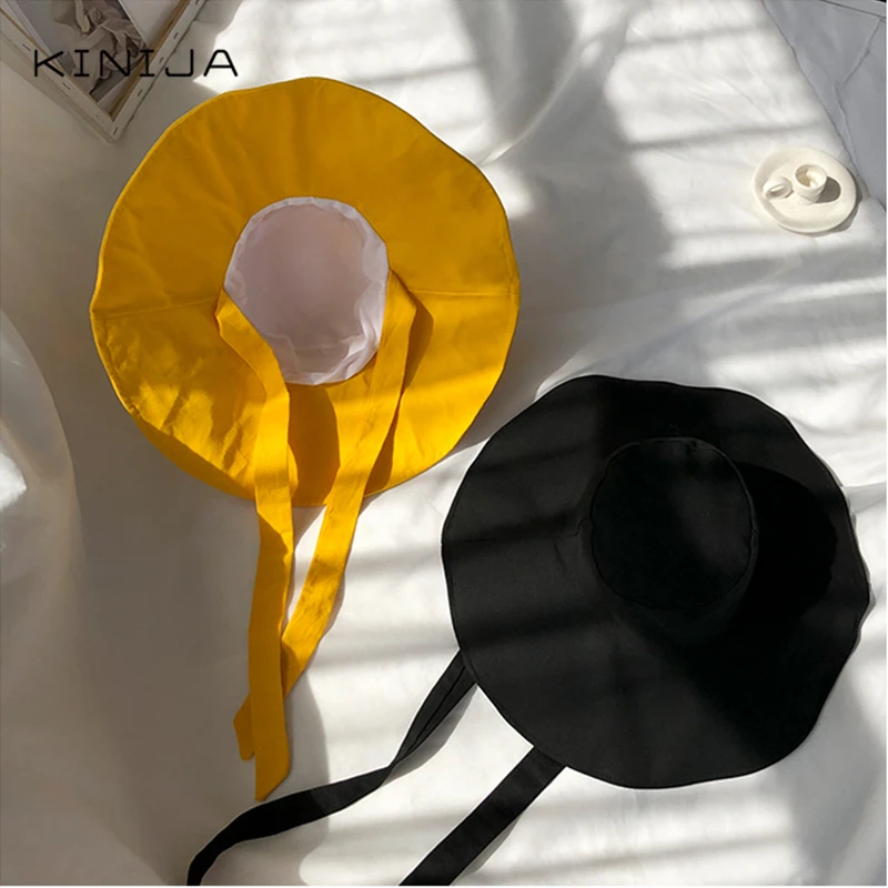 Шляпа рыбака с широкими полями для девушек тонкая панама от солнца пляжа и отдыха