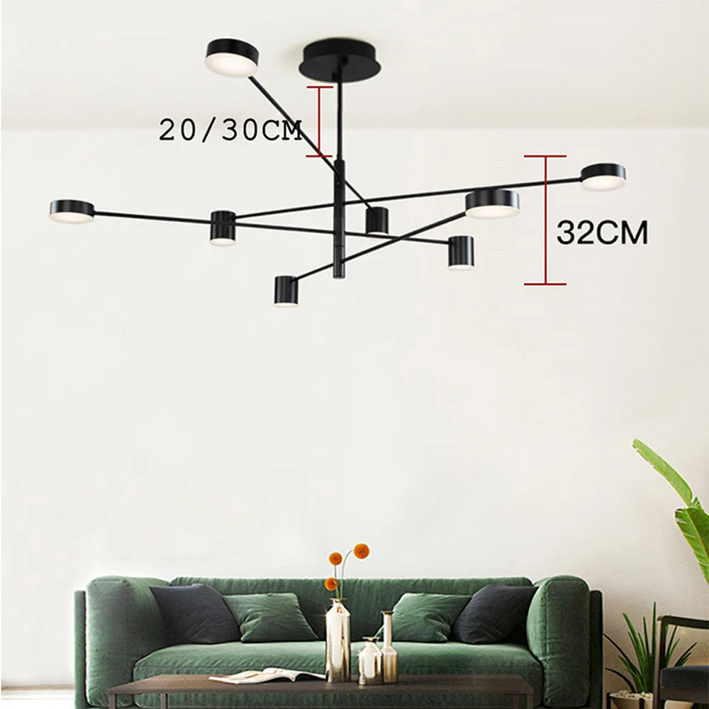 Дешево Современная люстра, освещение для гостиной, декоративные подвесные светильники, лампа для ресторана, спальни, светодиодная лампа для спаль...