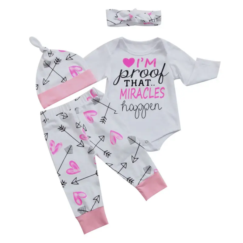 Комбинезон с принтом Чудеса для новорожденных и маленьких девочек боди штаны