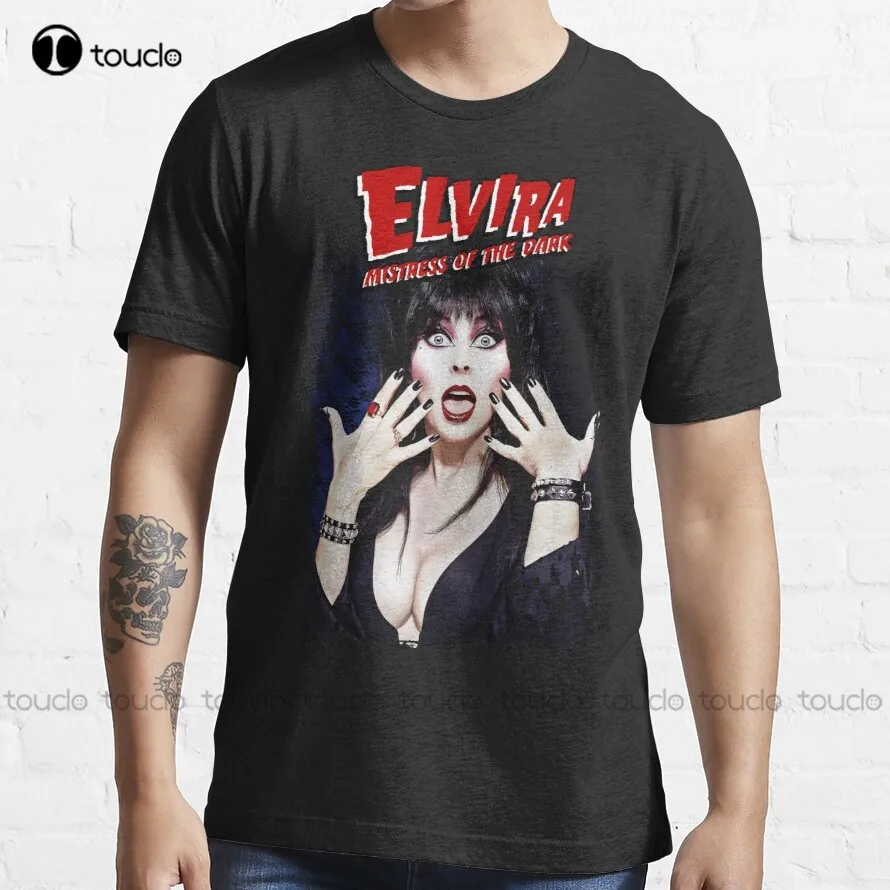 

Elvira Mistress Of The Dark T-Shirt Size T Shirts Custom Aldult Teen Unisex Digital Printing Tee Shirt Fashion Funny New