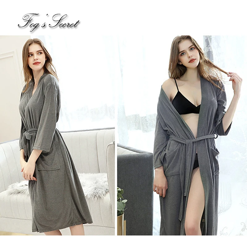 Женский халат, пара, Осень-зима, вафельный тонкий, yukata, Абсорбирующая, быстросохнущая Пижама, домашняя одежда, ночная рубашка, roupao feminino