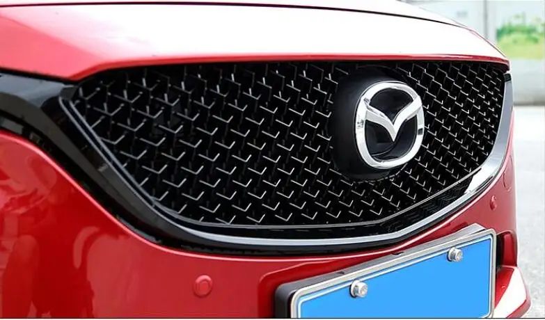 Высокое качество автомобиля ABS сетки решетка отделка Гонки Грили подходит для Mazda
