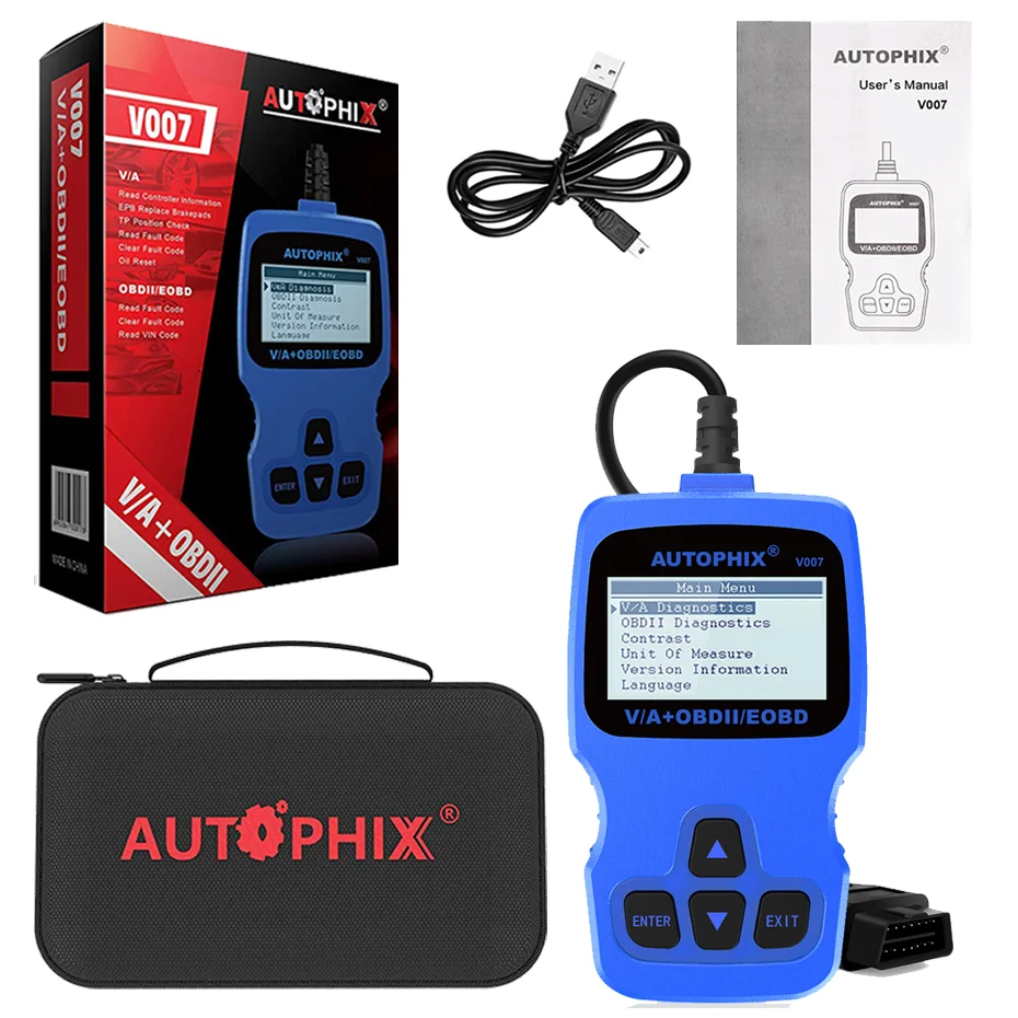 

Autophix V007 OBD2 Code Readers Diagnostic Auto Scanner Tools Engine ABS Airbags Oil Reset Automotive System German English