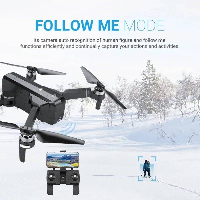 GPS/ГЛОНАСС двойной режим дистанционного управления Дрон с 5G Wi Fi 4K HD камера селфи