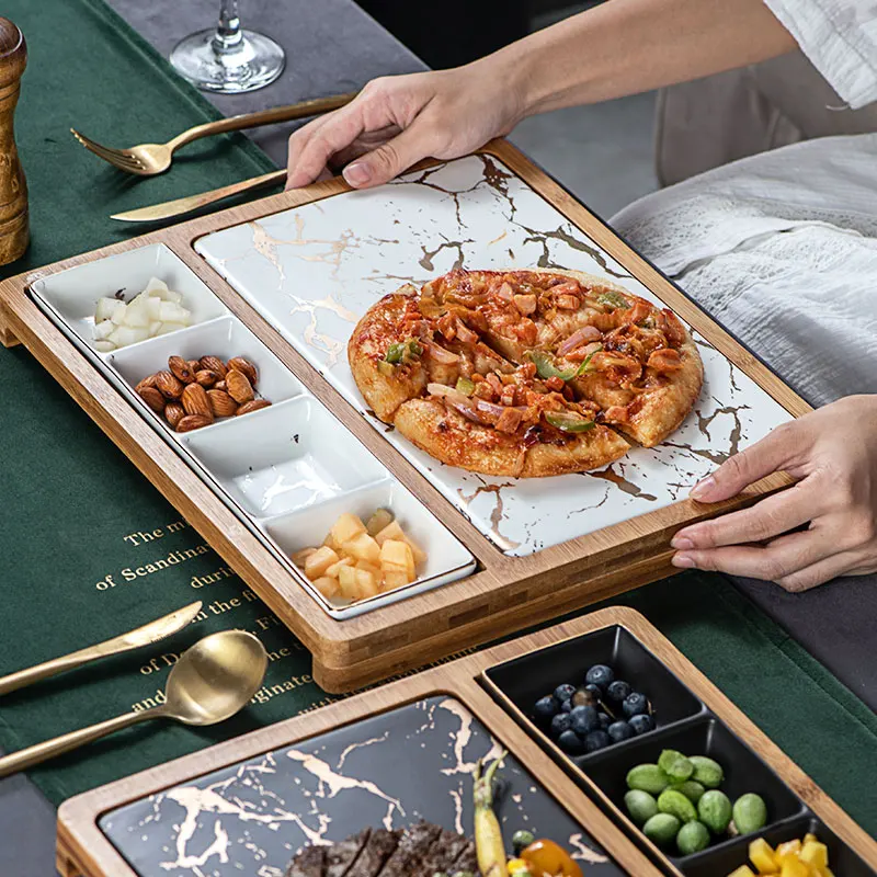 

Набор креативных ножей и вилок для стейка, набор керамических тарелок для домашнего ресторана, западной еды, тарелка для пара стейков, столо...