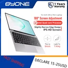 Ноутбук Byone для офиса, 14,1 дюймов, Intel Celeron J3455 8 ГБ ОЗУ 512 ГБ SSD компьютер Windows 10 Pro Портативный 1080P IPS