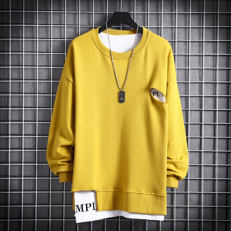 

Japanese Style Spring Male Black Tshirt Streetwear fashion Harajuku Long Sleeve Casual Tops Punk Cool Tee T Shirt Men Sweatshirt