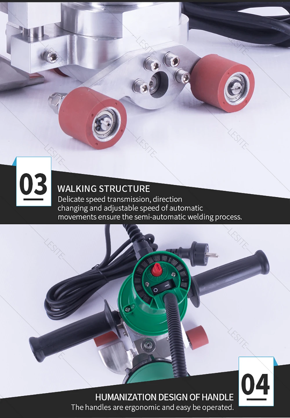 LESITE LST-TAC сварочный аппарат горячего воздуха для сварки крыши ПВХ TPO, похожий на Triac Drive