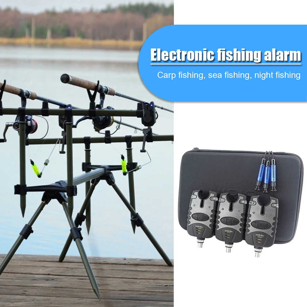 

Электронные сигнализаторы поклевки для рыбалки, 3 шт., комплект воблера с оповещением, для забрасывания на улице, для морской удочки, индикат...