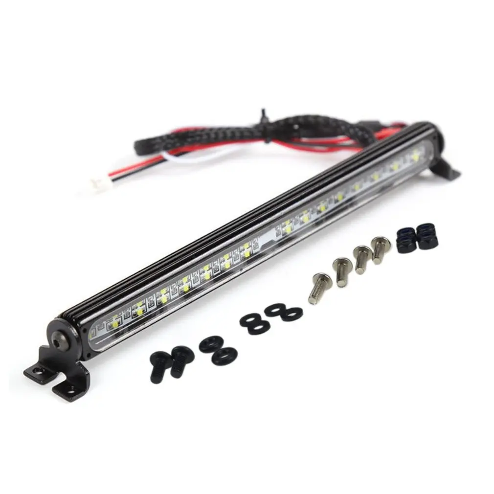 

RC Car Upgrade Parts LED Light Bar 32/36/44 Bulbs Roof Lamp for 1/10 RC Crawler Traxxas TRX4 Axial SCX10 90046 D90 TF2