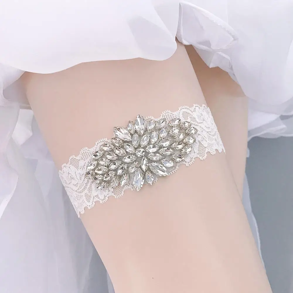 Прямая продажа с фабрики свадебная подвязка белый кружевной сувенир