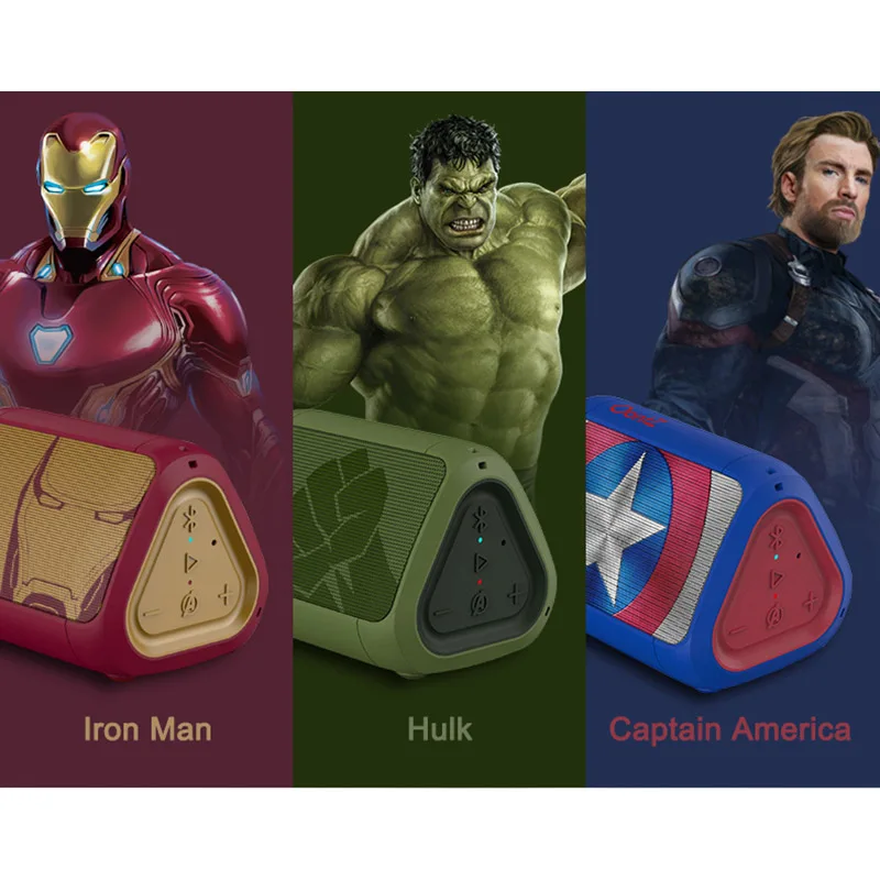 Оригинальный TWS стерео динамик с сертификатом Marvel Bluetooth Капитан Америка