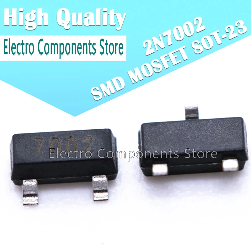 

10PCS/Lot 2N7002 7002 SMD MOSFET N-CH SOT-23 (Marking 7002) N-Channel MOSFET Field Effect Transistor SOT23