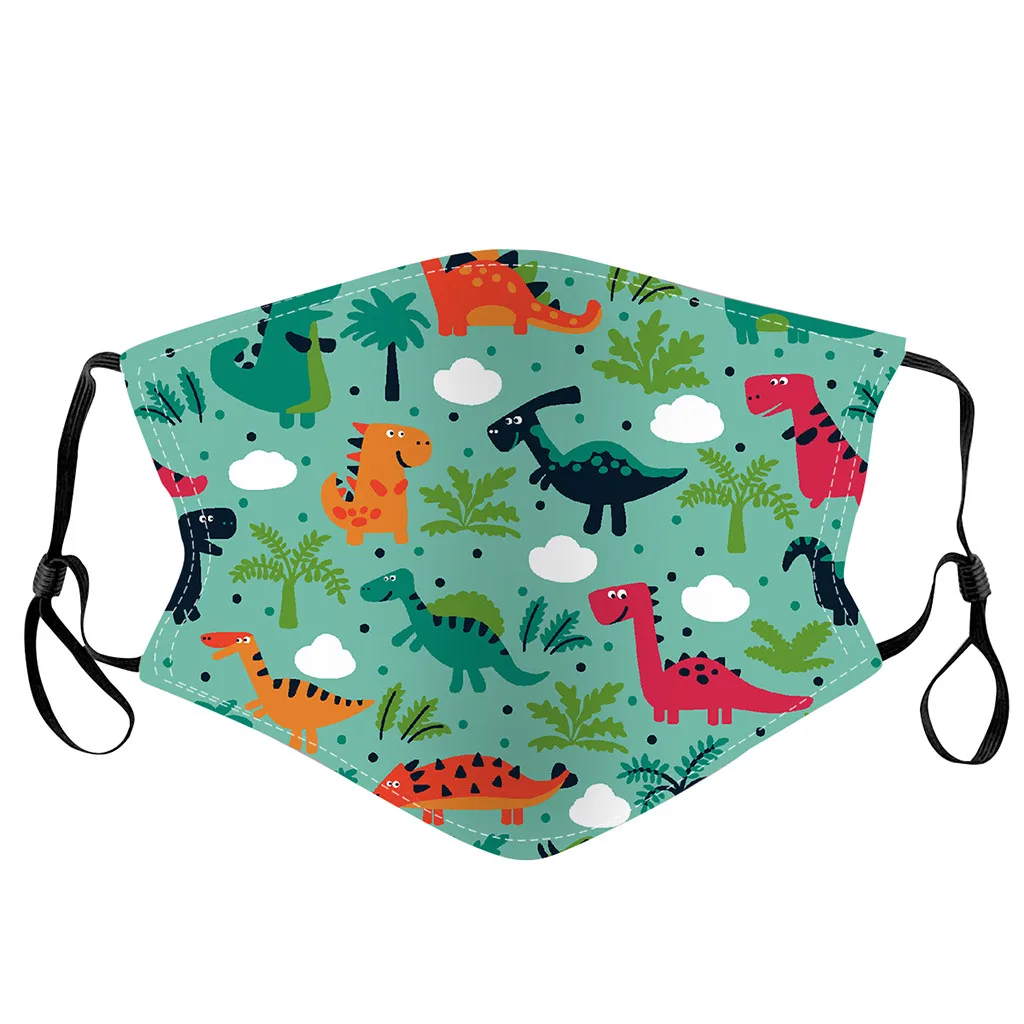 Мультяшная маска для детей чехол лица хлопковая моющаяся дизайнерская дышащая