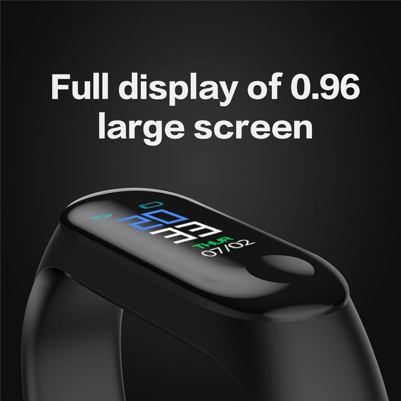 Смарт браслет ESEED M3 с пульсометром фитнес трекер смарт PK xiao mi Band 4 honor band 5 fitbits