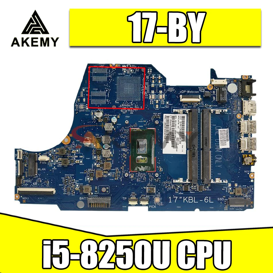 

L22736-601 UMA DDR4 материнская плата 6050A2982701 w/ i5-8250U для HP 17-BY
