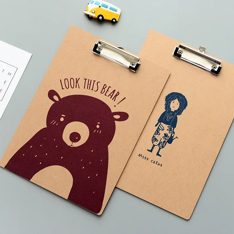 

Деревянная папка-зажим для записей, из нержавеющей стали