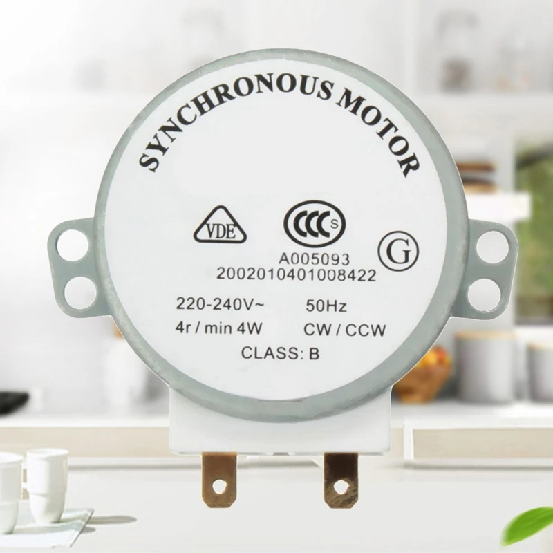 

AC 220V-240V 4RPM 4W Synchronous Motor for TYJ50-8A7 Microwave Oven Swivel Tray