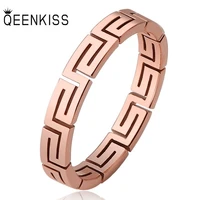 qeenkiss rg814 fine jewelry wholesale fashion new woman girl birthday wedding gift round hollow titanium stainless steel ring